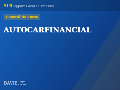 AUTOCARFINANCIAL — General Business in DAVIE, FL