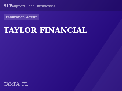 TAYLOR FINANCIAL — Insurance Agent in TAMPA, FL
