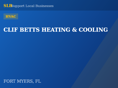 CLIF BETTS HEATING & COOLING — HVAC in FORT MYERS, FL