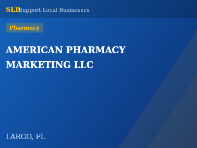 AMERICAN PHARMACY MARKETING LLC — Pharmacy in LARGO, FL