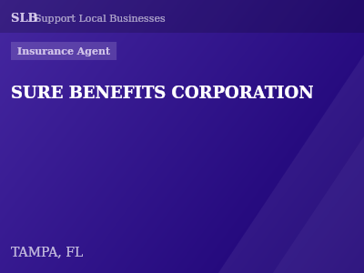SURE BENEFITS CORPORATION — Insurance Agent in TAMPA, FL