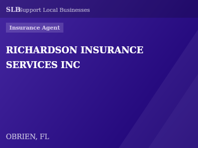 RICHARDSON INSURANCE SERVICES INC — Insurance Agent in OBRIEN, FL