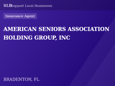 AMERICAN SENIORS ASSOCIATION HOLDING GROUP, INC — Insurance Agent in BRADENTON, FL