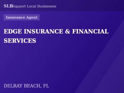 EDGE INSURANCE & FINANCIAL SERVICES — Insurance Agent in DELRAY BEACH, FL