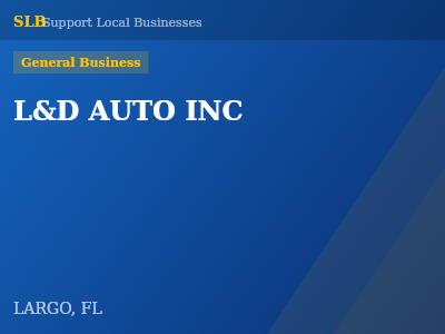 L&D AUTO INC — General Business in LARGO, FL