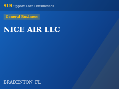 NICE AIR LLC — General Business in BRADENTON, FL