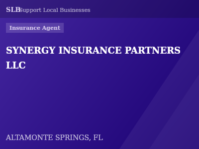 SYNERGY INSURANCE PARTNERS LLC — Insurance Agent in ALTAMONTE SPRINGS, FL