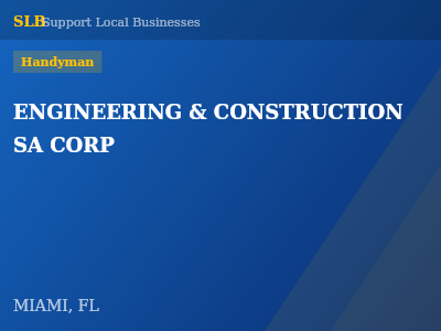 ENGINEERING & CONSTRUCTION SA CORP — Handyman in MIAMI, FL