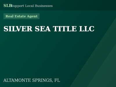SILVER SEA TITLE LLC — Real Estate Agent in ALTAMONTE SPRINGS, FL