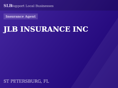 JLB INSURANCE INC — Insurance Agent in ST PETERSBURG, FL