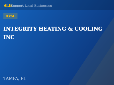 INTEGRITY HEATING & COOLING INC — HVAC in TAMPA, FL