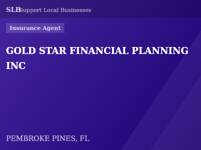 GOLD STAR FINANCIAL PLANNING INC — Insurance Agent in PEMBROKE PINES, FL