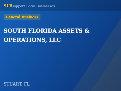 SOUTH FLORIDA ASSETS & OPERATIONS, LLC — General Business in STUART, FL