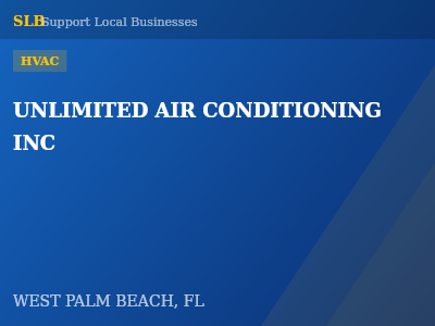 UNLIMITED AIR CONDITIONING INC — HVAC in WEST PALM BEACH, FL