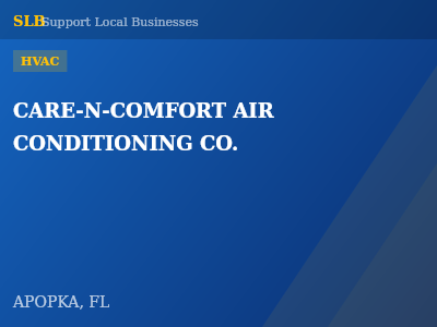 CARE-N-COMFORT AIR CONDITIONING CO. — HVAC in APOPKA, FL