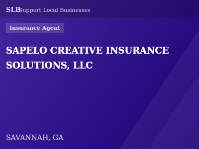 SAPELO CREATIVE INSURANCE SOLUTIONS, LLC — Insurance Agent in SAVANNAH, GA