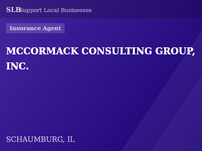 MCCORMACK CONSULTING GROUP, INC. — Insurance Agent in SCHAUMBURG, IL