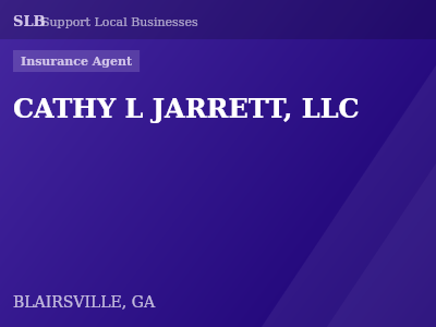 CATHY L JARRETT, LLC — Insurance Agent in BLAIRSVILLE, GA