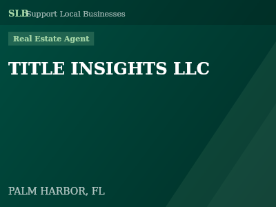 TITLE INSIGHTS LLC — Real Estate Agent in PALM HARBOR, FL