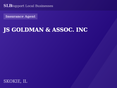 JS GOLDMAN & ASSOC. INC — Insurance Agent in SKOKIE, IL