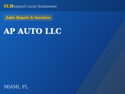 AP AUTO LLC — Auto Repair & Services in MIAMI, FL