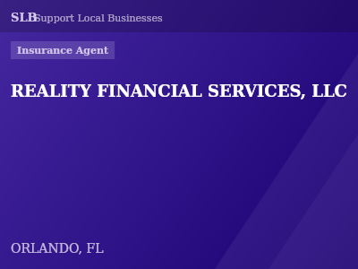 REALITY FINANCIAL SERVICES, LLC — Insurance Agent in ORLANDO, FL