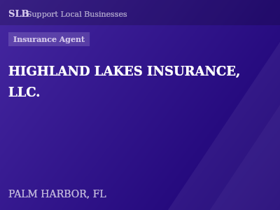 HIGHLAND LAKES INSURANCE, LLC. — Insurance Agent in PALM HARBOR, FL