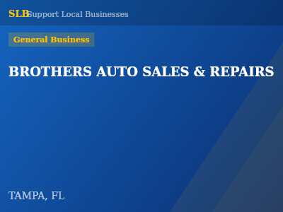BROTHERS AUTO SALES & REPAIRS — General Business in TAMPA, FL