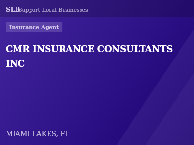 CMR INSURANCE CONSULTANTS INC — Insurance Agent in MIAMI LAKES, FL
