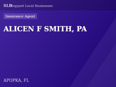 ALICEN F SMITH, PA — Insurance Agent in APOPKA, FL
