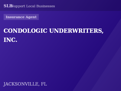 CONDOLOGIC UNDERWRITERS, INC. — Insurance Agent in JACKSONVILLE, FL