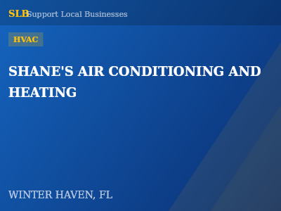 SHANE'S AIR CONDITIONING AND HEATING — HVAC in WINTER HAVEN, FL