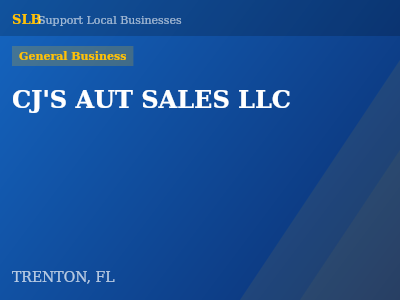 CJ'S AUT SALES LLC — General Business in TRENTON, FL
