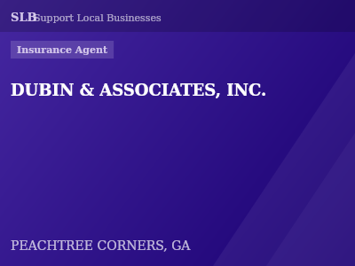 DUBIN & ASSOCIATES, INC. — Insurance Agent in PEACHTREE CORNERS, GA