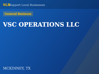 VSC OPERATIONS LLC — General Business in MCKINNEY, TX