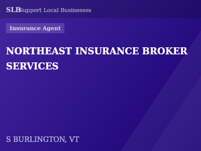 NORTHEAST INSURANCE BROKER SERVICES — Insurance Agent in S BURLINGTON, VT