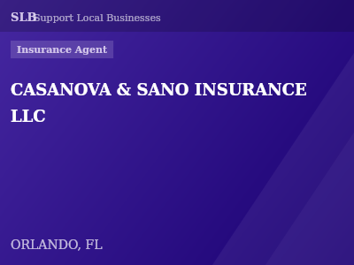 CASANOVA & SANO INSURANCE LLC — Insurance Agent in ORLANDO, FL
