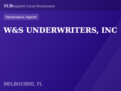 W&S UNDERWRITERS, INC — Insurance Agent in MELBOURNE, FL
