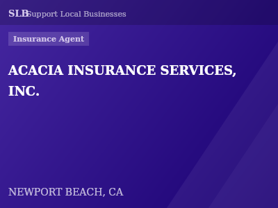 ACACIA INSURANCE SERVICES, INC. — Insurance Agent in NEWPORT BEACH, CA