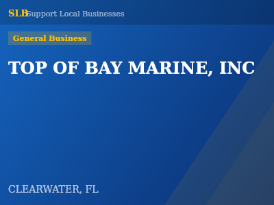 TOP OF BAY MARINE, INC — General Business in CLEARWATER, FL