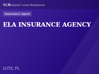 ELA INSURANCE AGENCY — Insurance Agent in LUTZ, FL