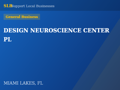 DESIGN NEUROSCIENCE CENTER PL — General Business in MIAMI LAKES, FL