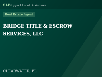 BRIDGE TITLE & ESCROW SERVICES, LLC — Real Estate Agent in CLEARWATER, FL