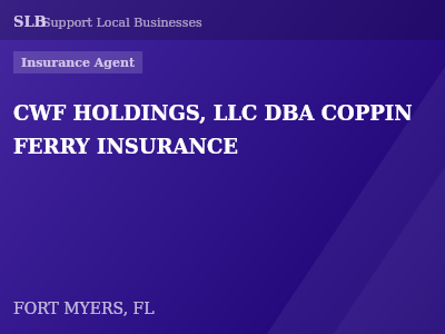 CWF HOLDINGS, LLC DBA COPPIN FERRY INSURANCE — Insurance Agent in FORT MYERS, FL
