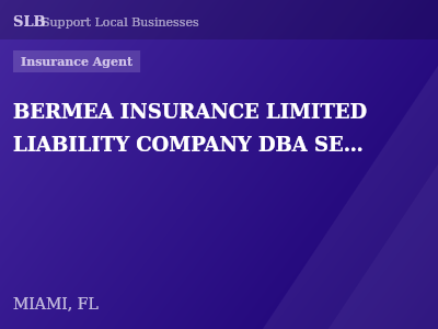 BERMEA INSURANCE LIMITED LIABILITY COMPANY DBA SEBANDA INSURANCE — Insurance Agent in MIAMI, FL