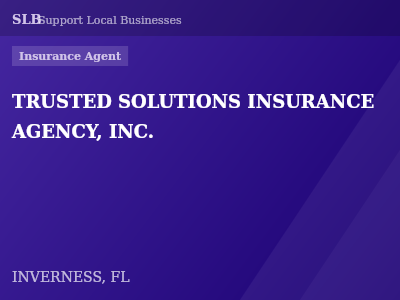 TRUSTED SOLUTIONS INSURANCE AGENCY, INC. — Insurance Agent in INVERNESS, FL