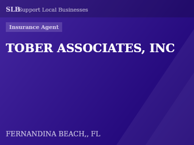 TOBER ASSOCIATES, INC — Insurance Agent in FERNANDINA BEACH,, FL