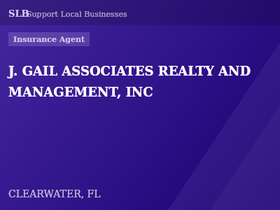 J. GAIL ASSOCIATES REALTY AND MANAGEMENT, INC — Insurance Agent in CLEARWATER, FL