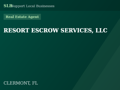 RESORT ESCROW SERVICES, LLC — Real Estate Agent in CLERMONT, FL