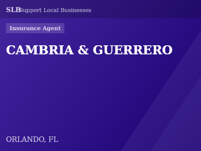 CAMBRIA & GUERRERO — Insurance Agent in ORLANDO, FL